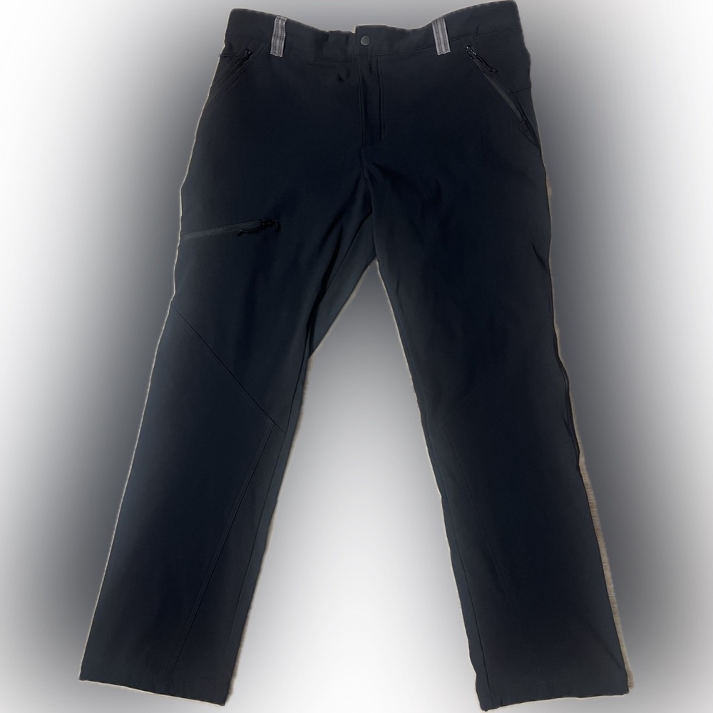 Columbia Omni-Shield Water Resistant Black Snow Pants 38x32 Elastic Waist Ski